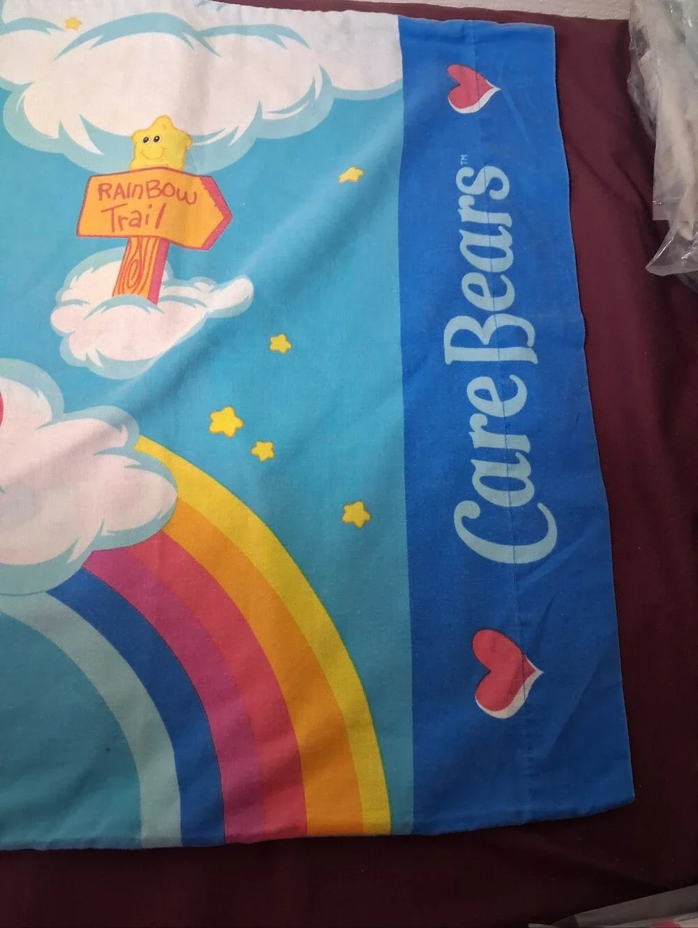 Care Bears And Rainbows Standard Size Pillowcase.
